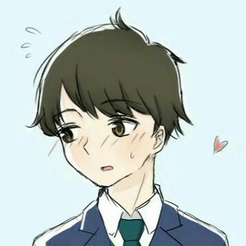 二次元动漫情侣头像手绘 男头
