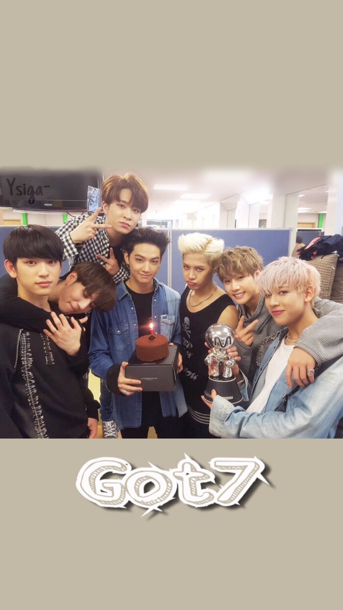 got7 自制壁纸3p 啾啾啾啾 鸟宝宝接好! cr:ysiga