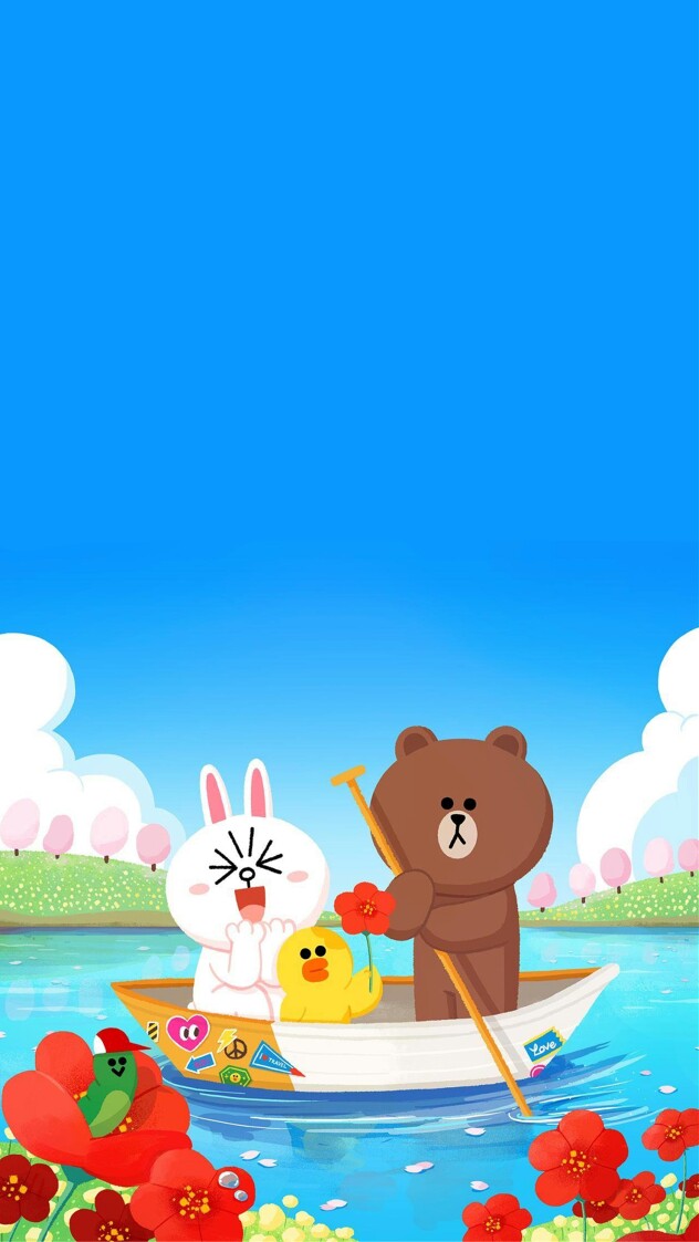 line friends 布朗熊 可妮兔