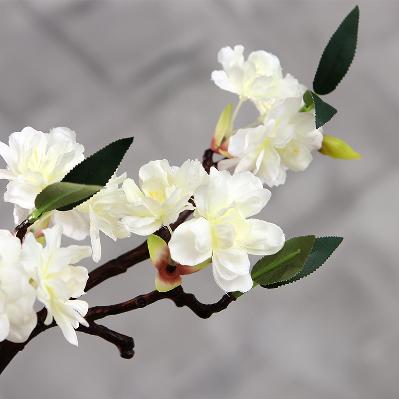 柔软时光仿真短枝白梅花腊梅寒梅绢花假花插花花器花瓶花艺装饰品