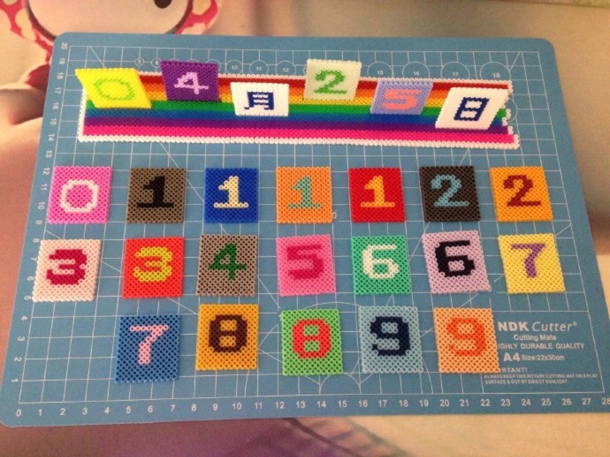 常用数字.英文字母拼豆7