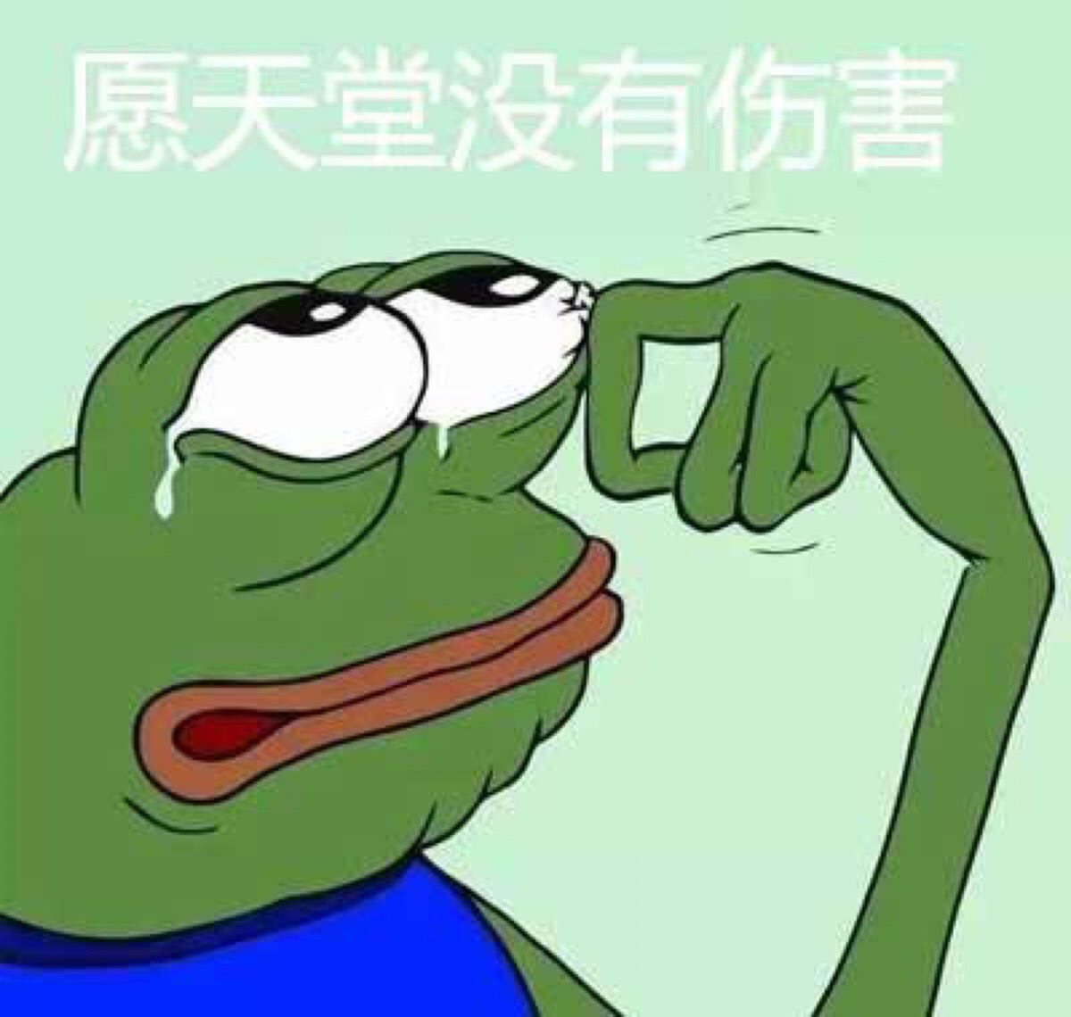悲伤蛙 表情图 愿天堂没有悲伤