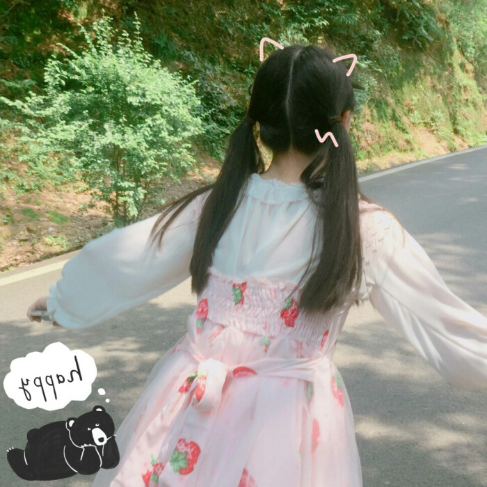 未经允许禁止二传自截软妹头像女生头像双马尾头像//熊扑奶团