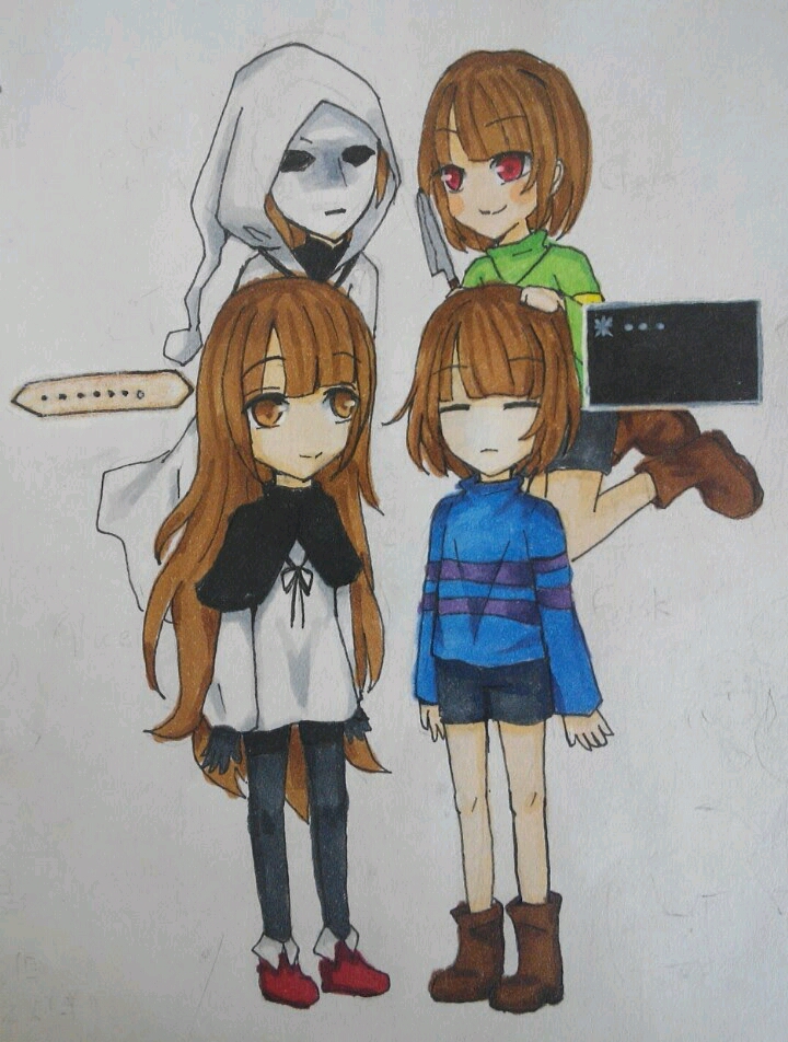 undertale&deemo alice&frisk celia&chara