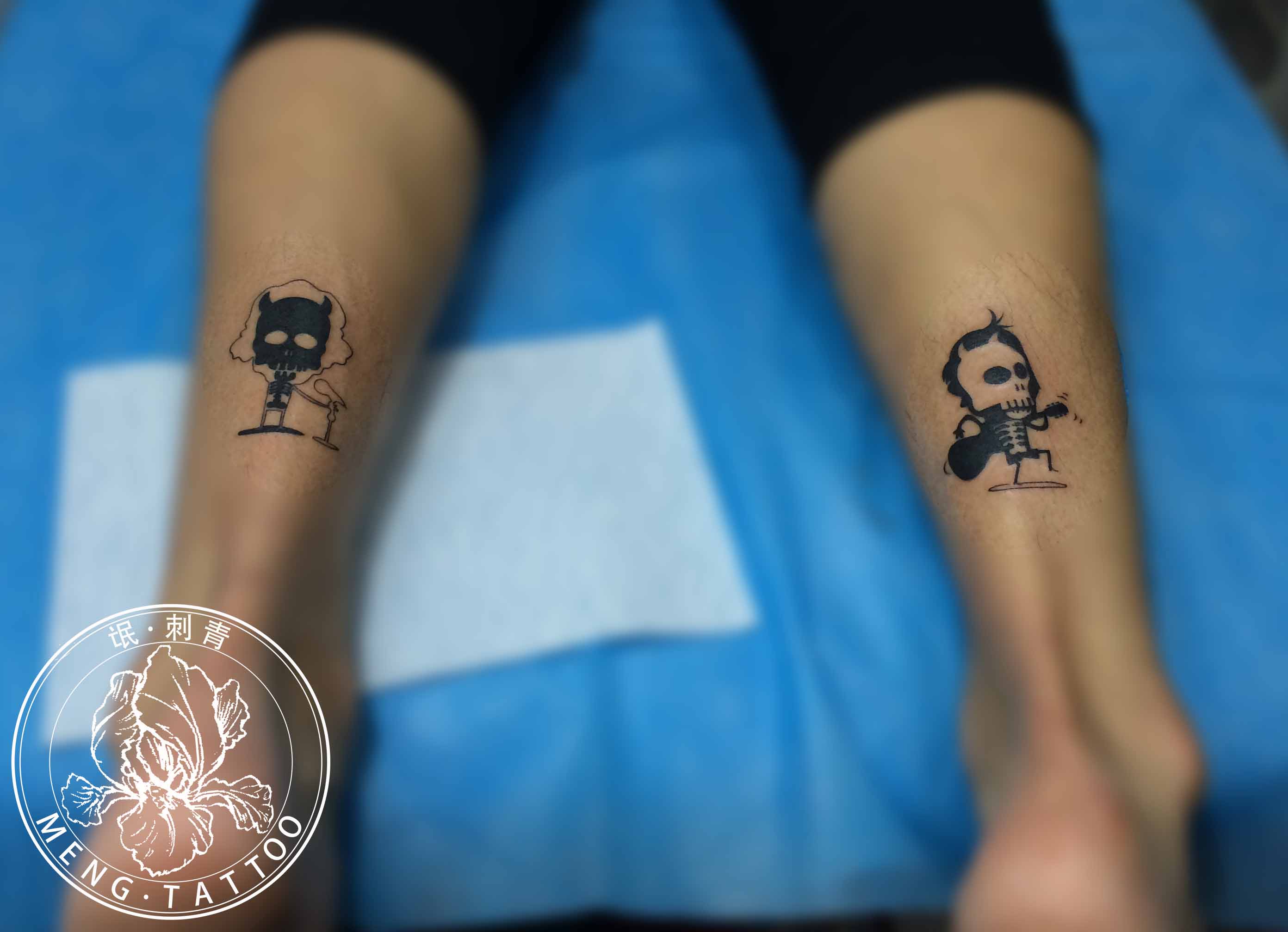 小腿纹身# 在一回首间,才忽然发现,原来,我这一生的种种努力,不过只