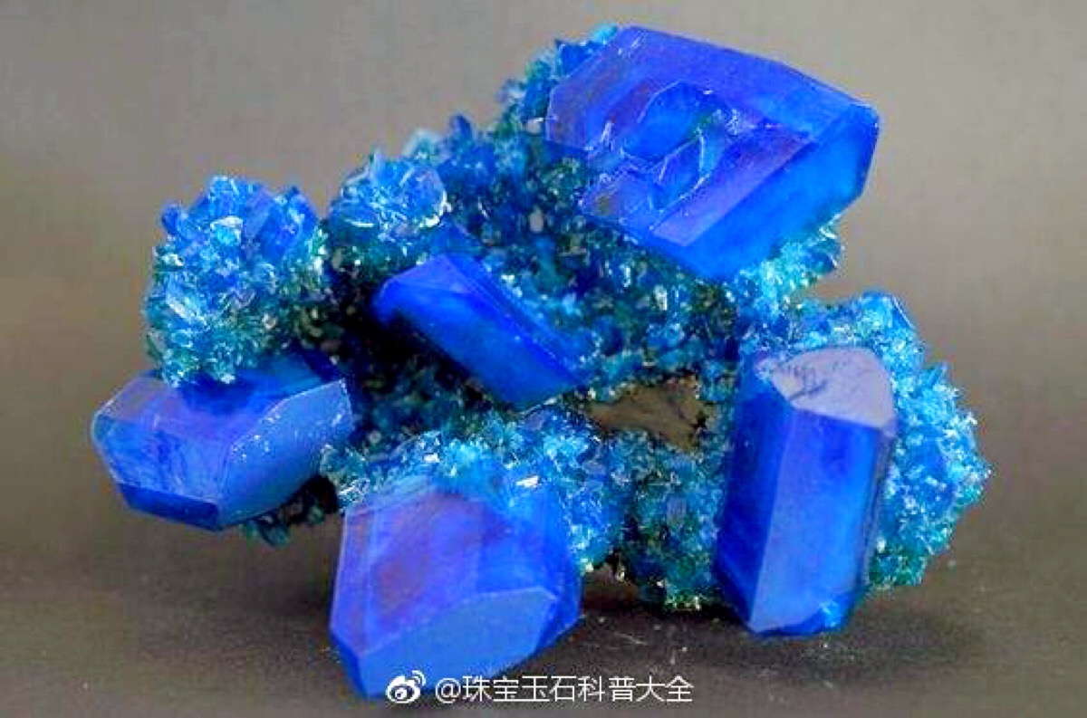 蓝矾chalcanthite 蓝色的小精灵,美的令我窒息