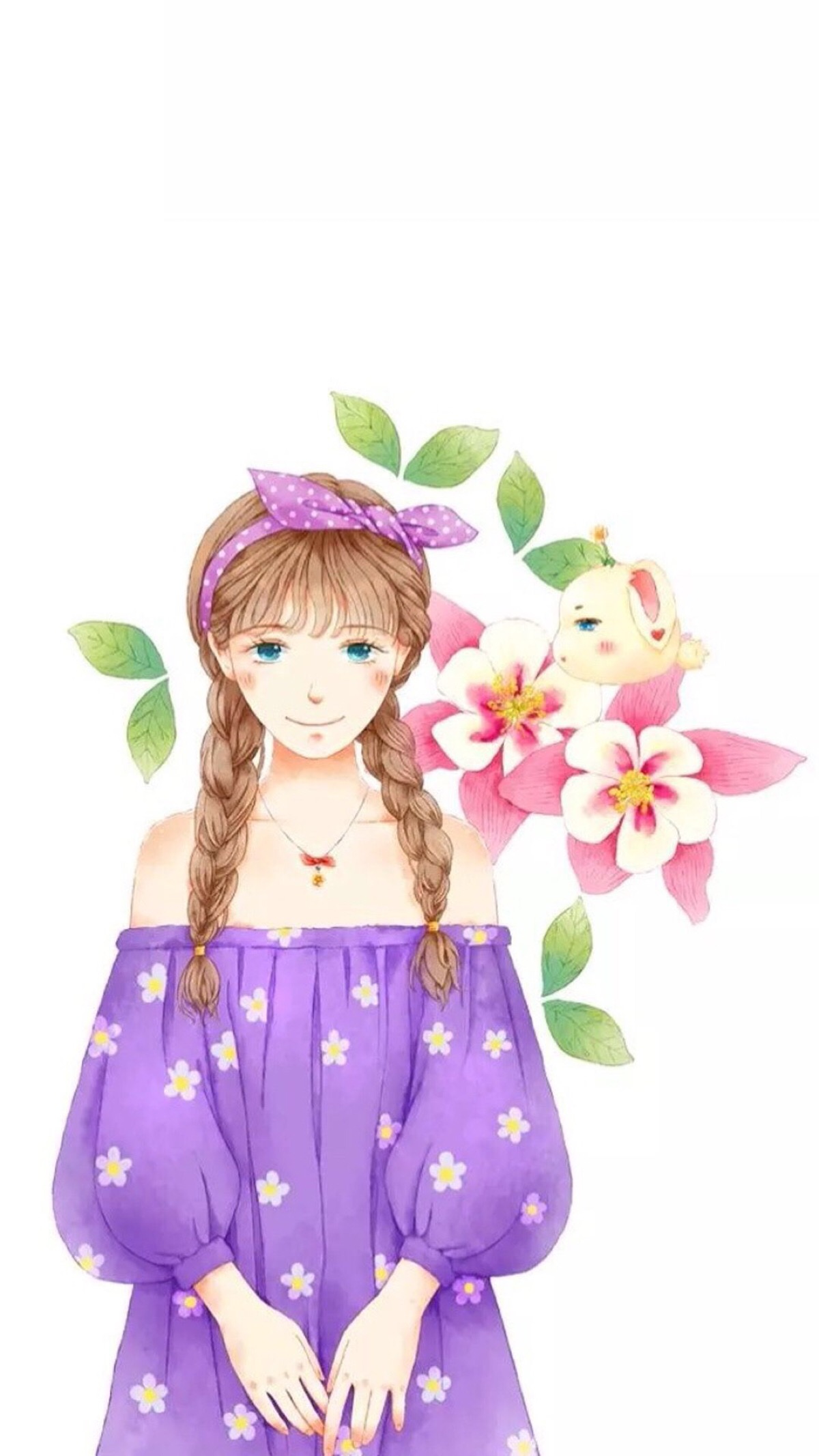 女孩 韩国唯美插画手绘动漫卡通可爱个性经典enakei头像壁纸横图大全