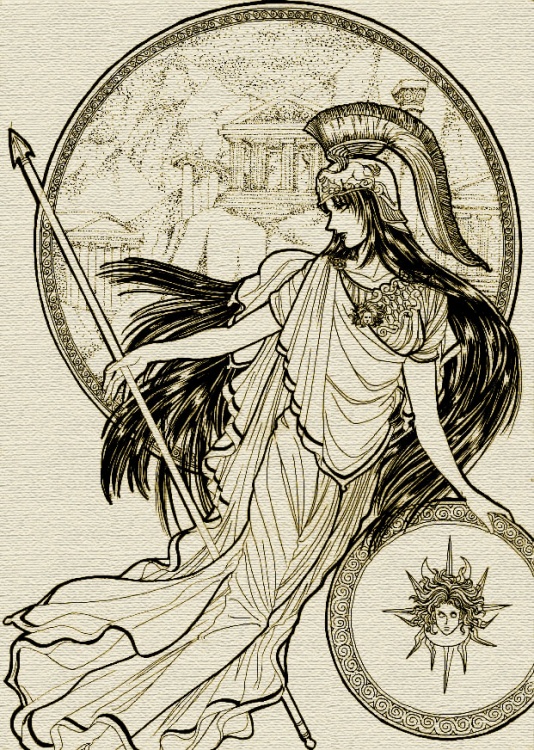 她是希腊人,特别是雅典人最崇拜的女神,雅典城的名字,就是用雅典娜