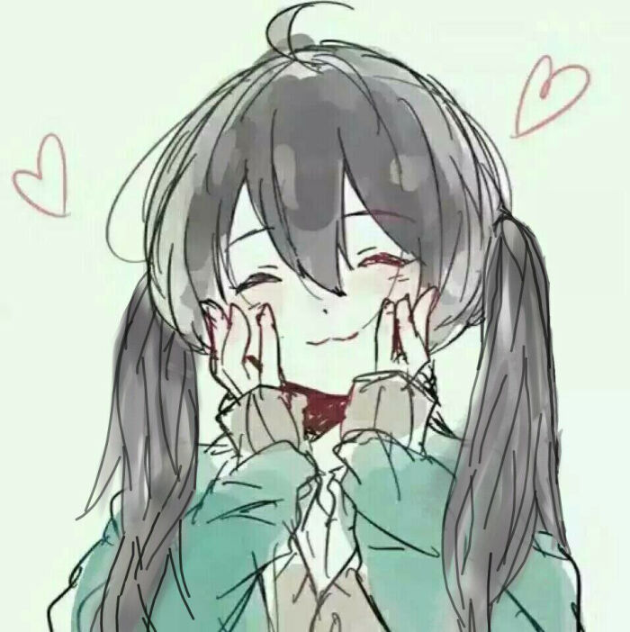 情侣头像 给这娃娃加了两条辫子当情头√