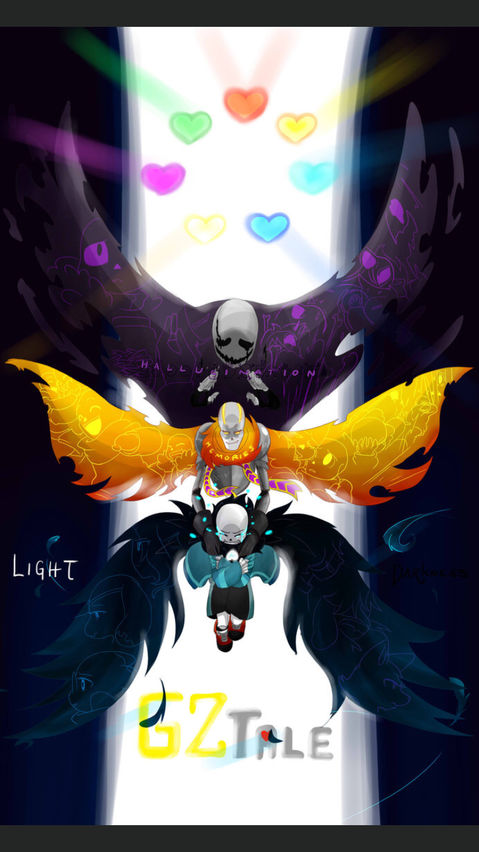 undertaleau——gztale(ganz&papyrus&gaster) perfectshadow作品