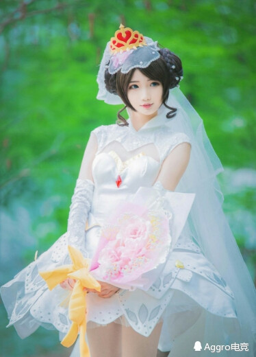 小乔cosplay纯白花嫁