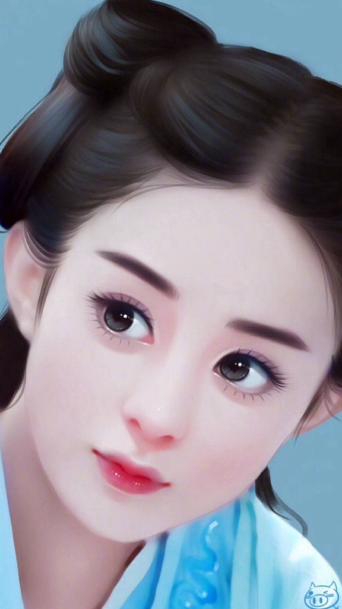 赵丽颖转手绘