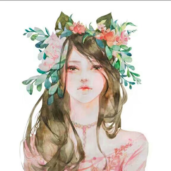 四人闺蜜头像 动物拟人水彩版