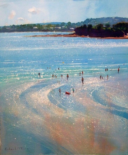 thorn的水彩画,明媚的色彩,感觉夏天就想去海边,享受海风,听大海的