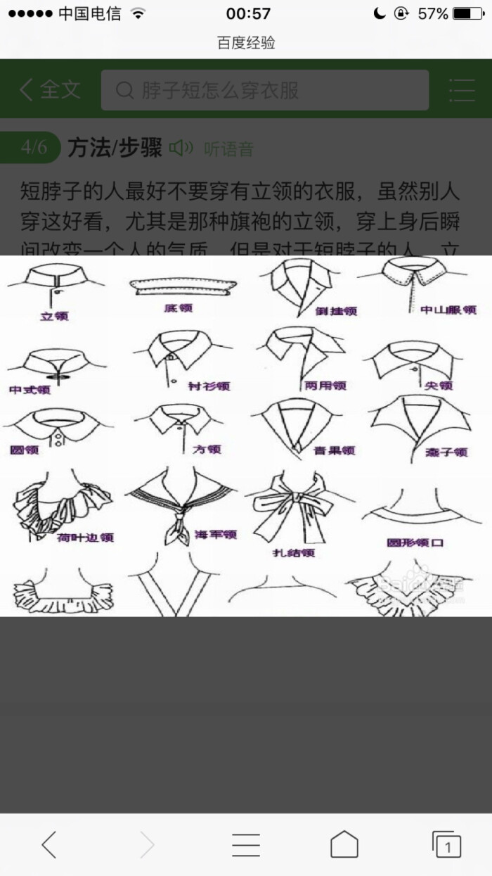 衣领画法