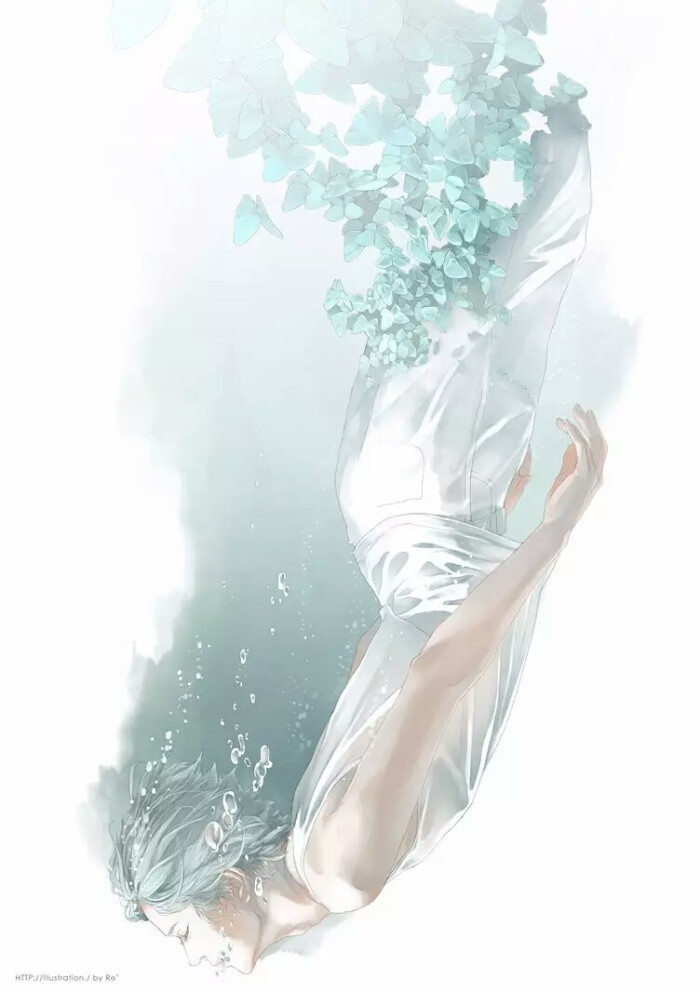 画师re°梦幻 男生 少年 天使 唯美 简单清新