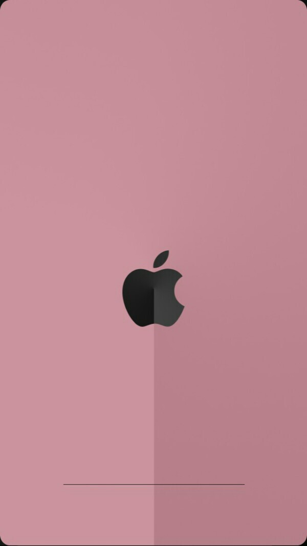 苹果高清壁纸logo粉色