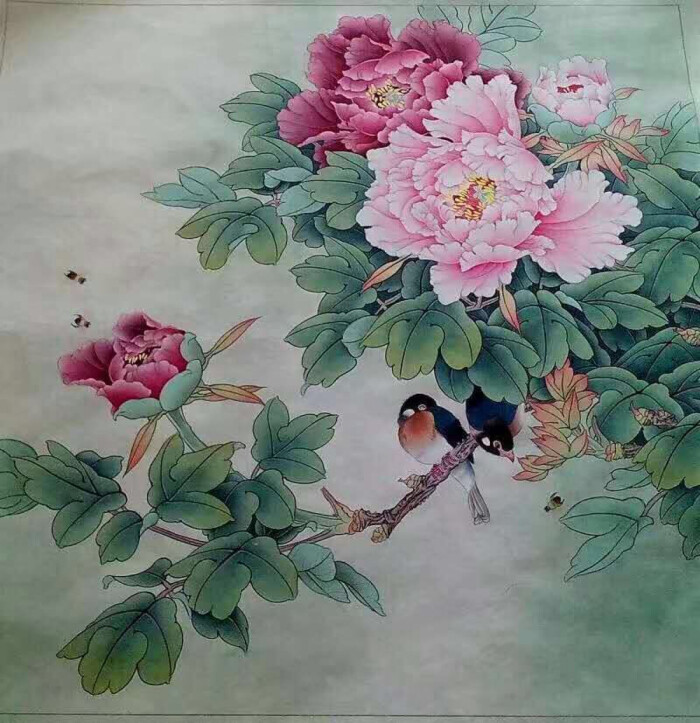 工笔牡丹