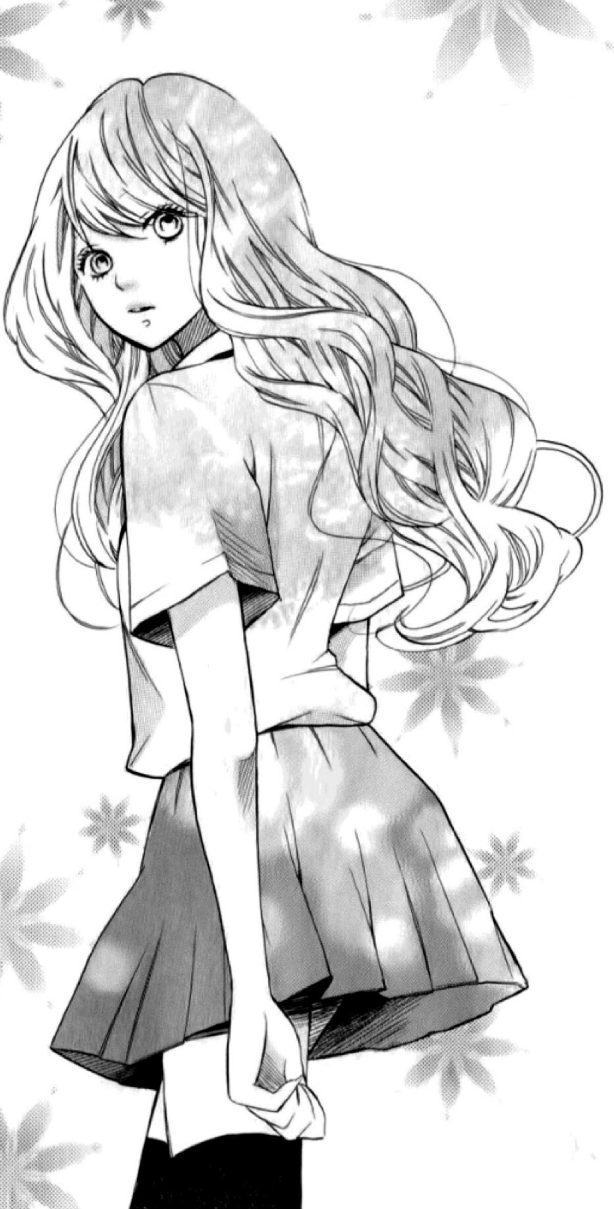 美少女,漫画,黑白,可爱