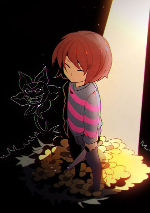 flowey×frisk的流氓图,sansfrisk车在床上 undertale——frisk&flowey