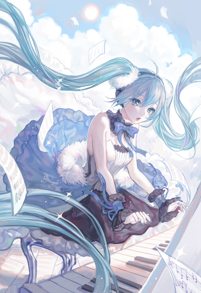 初音未来 绘师:matcha 本作品pixiv id=63574196