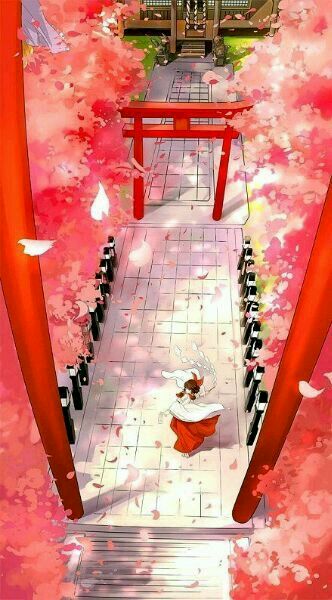 古风红衣少女