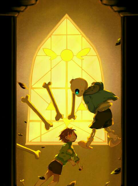 chara x sans,sans和chara结婚 undertale——sans&chara