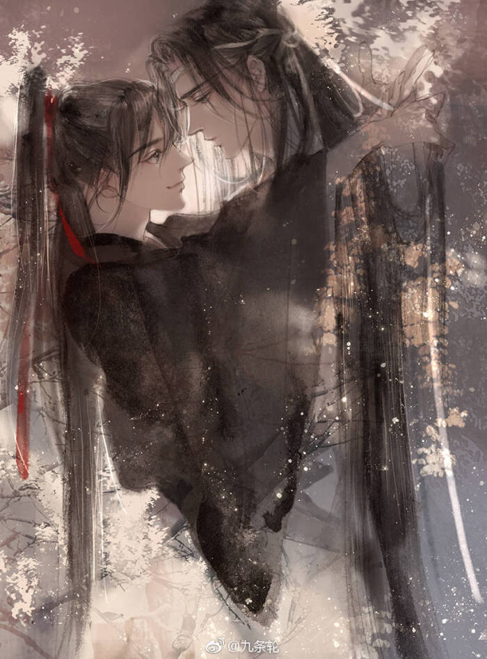 mdzs 蓝湛 魏无羡 古风 画手微博:九条轮