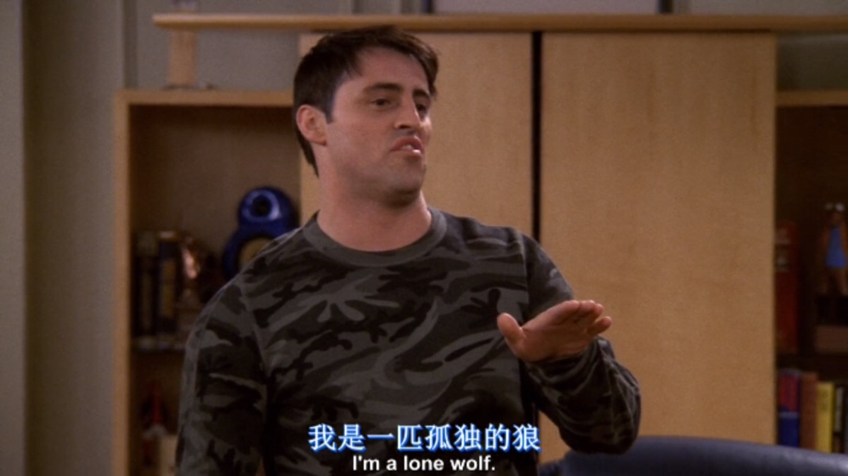 "我是一匹孤独的狼" 老友记 乔伊 friends joey