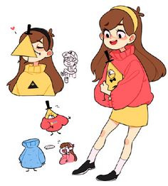 怪诞小镇 bill 比尔·塞弗 比姥姥 gravity falls 动漫 mabel 未授权