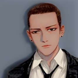 【自配系列转载注明】灰色背景制服男头像