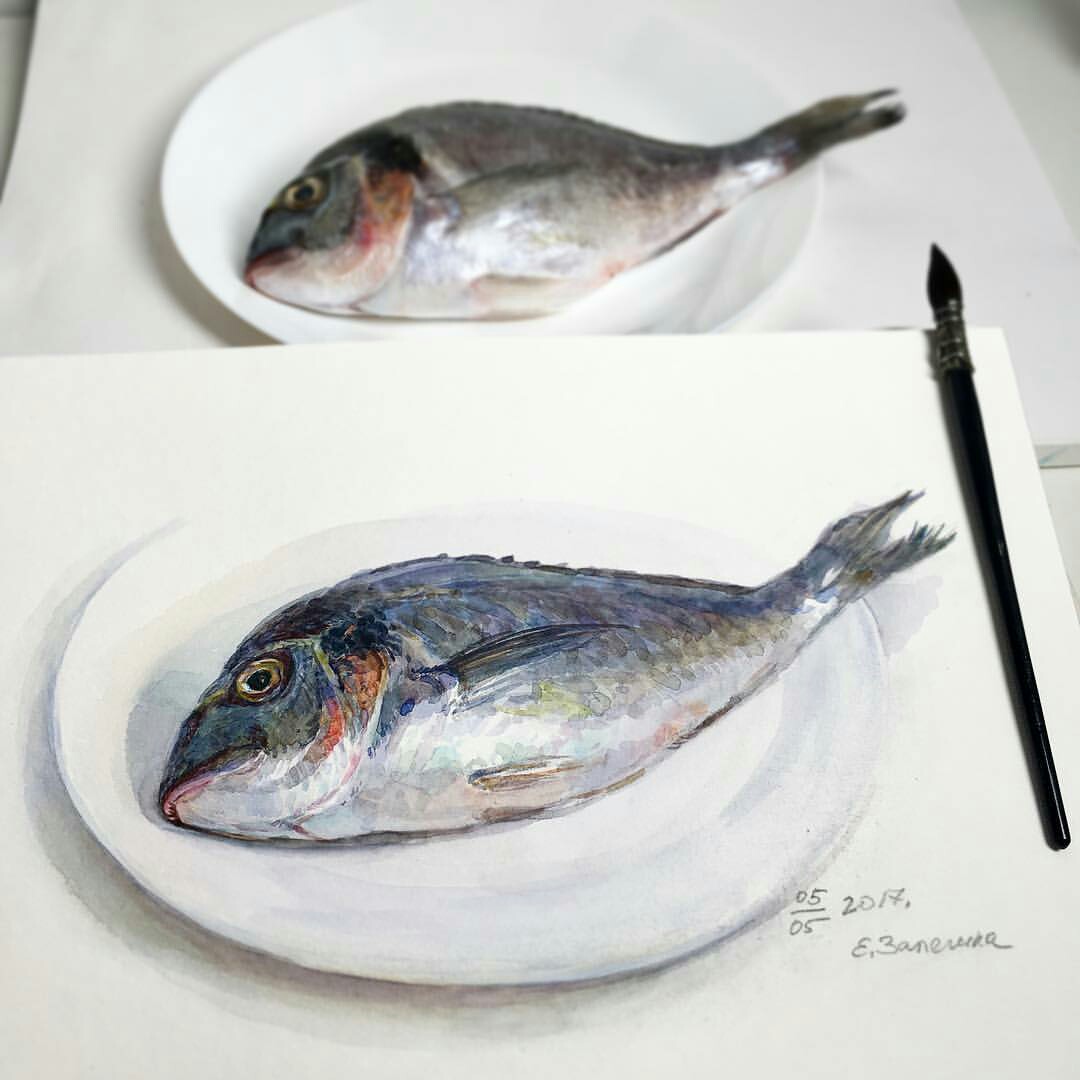 超写实作品!来吃鱼啊