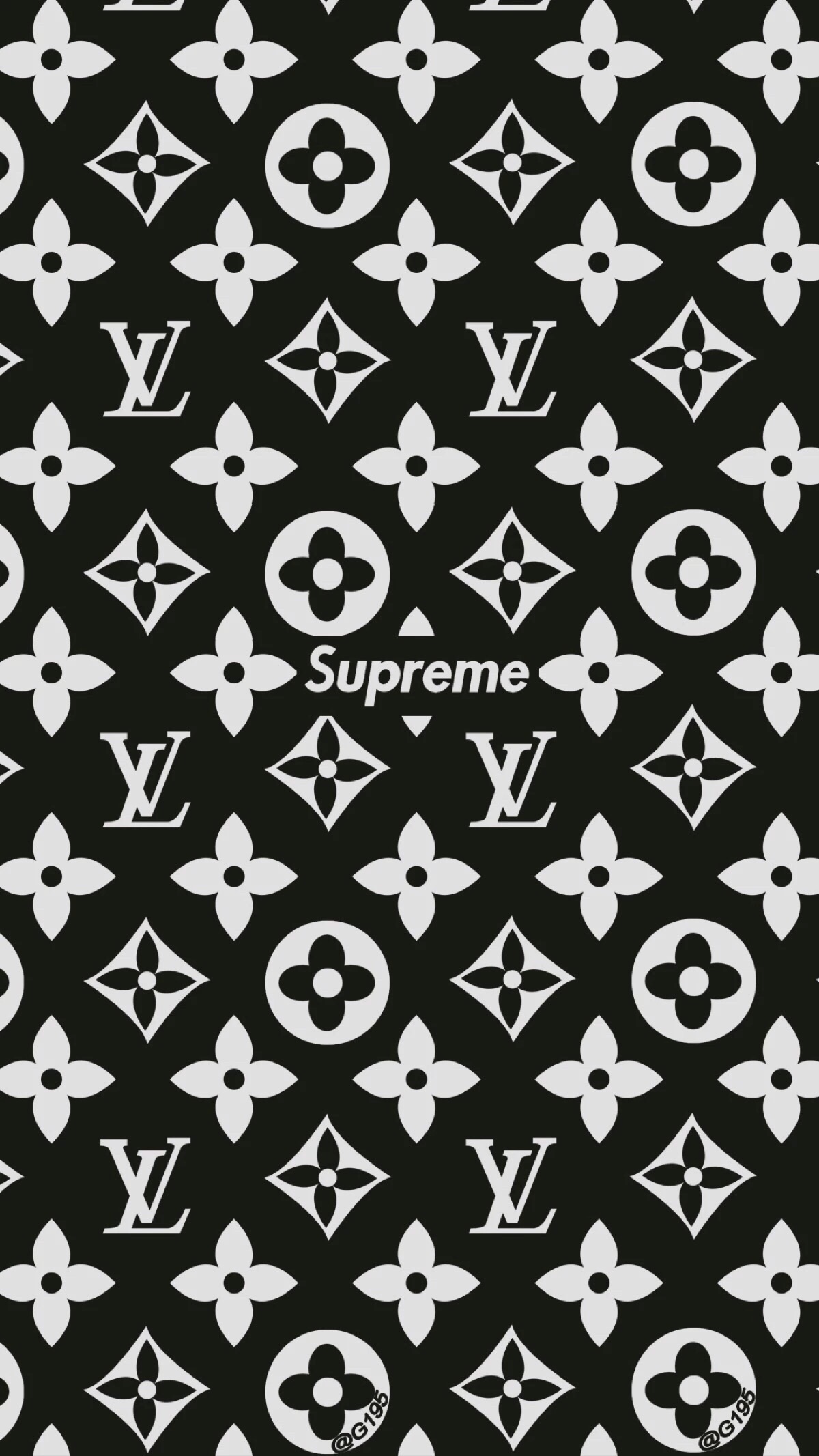 lv #superme #black #黑白