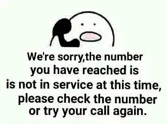 check the number or try your call again.