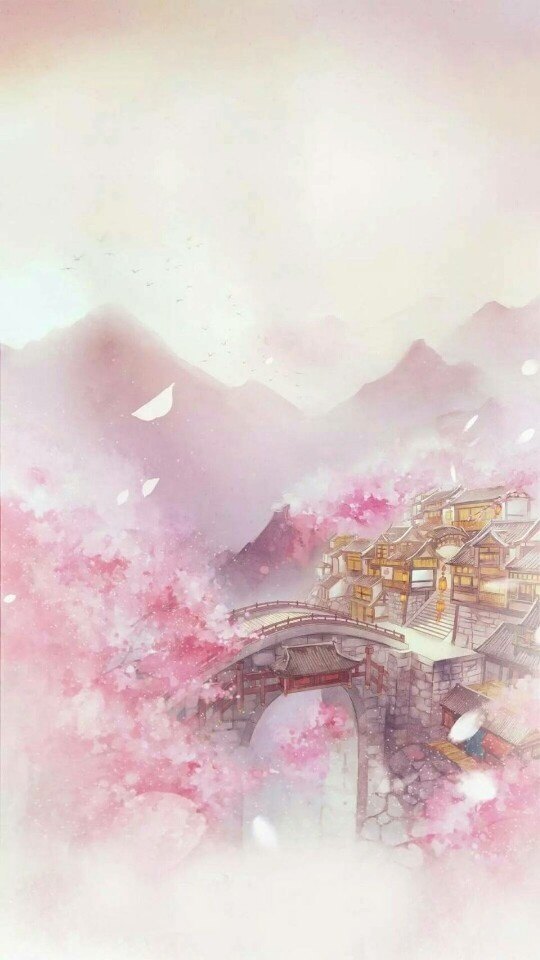 二次元古风绝美风景 壁纸