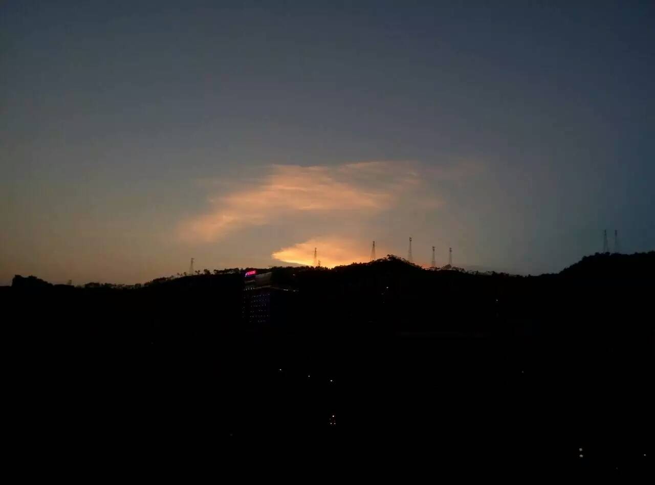傍晚的天空