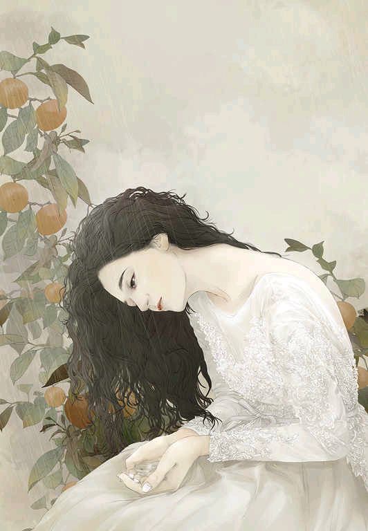 闺蜜壁纸森系女头像手绘系列自配系列