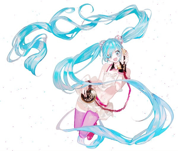 动漫 插画 梦幻 可爱 头像 壁纸 二次元 少女 初音未来