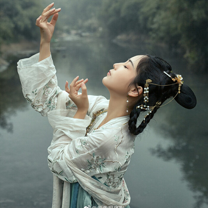 古风真人头像,古风头像,女头,汉服,汉服摄影.