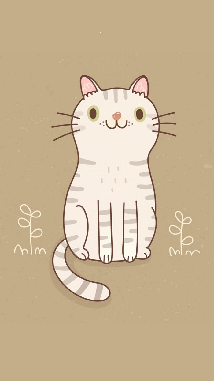 猫咪 插画 壁纸