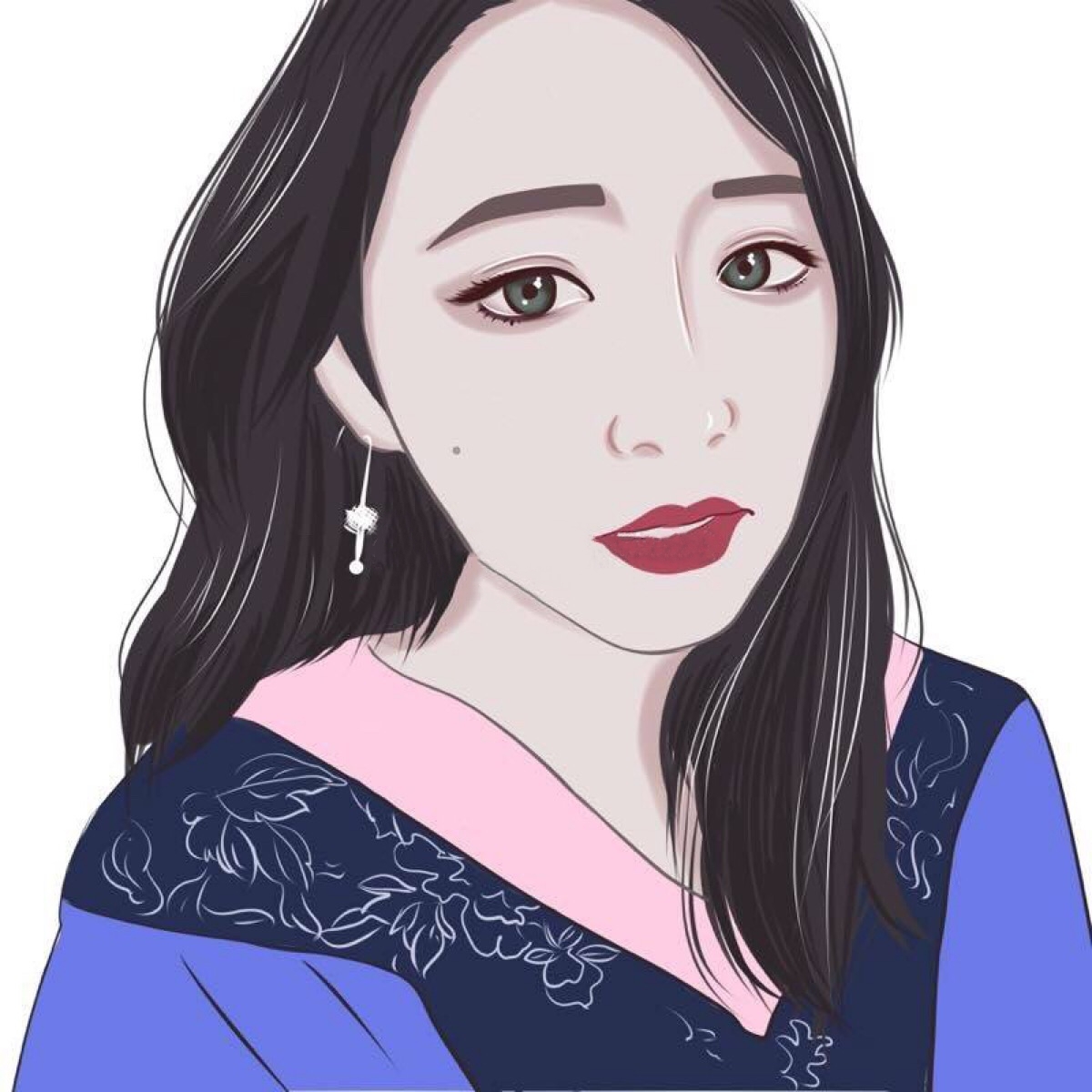 手绘头像 插画头像 绘画头像 动漫头像 卡通头像 漫画头像