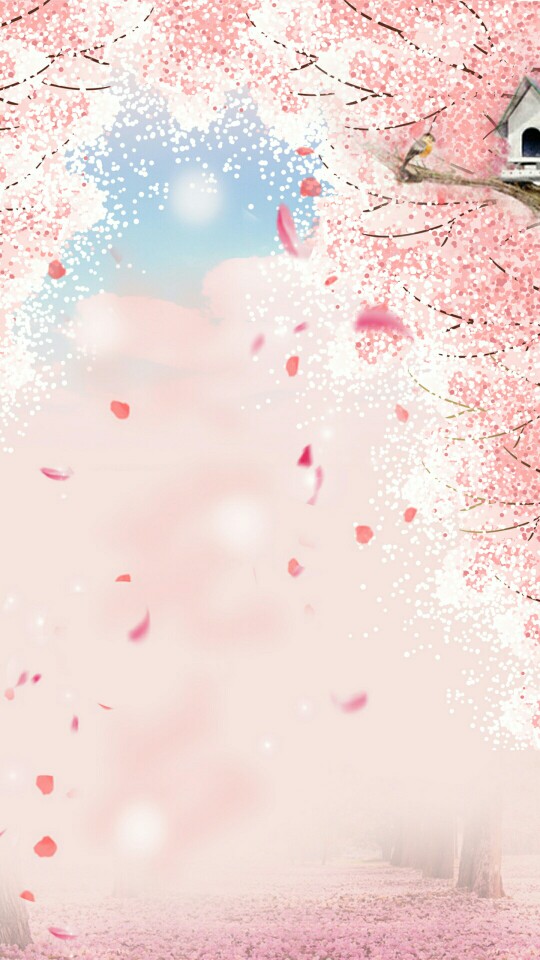 粉色系,少女心动漫樱花の壁纸