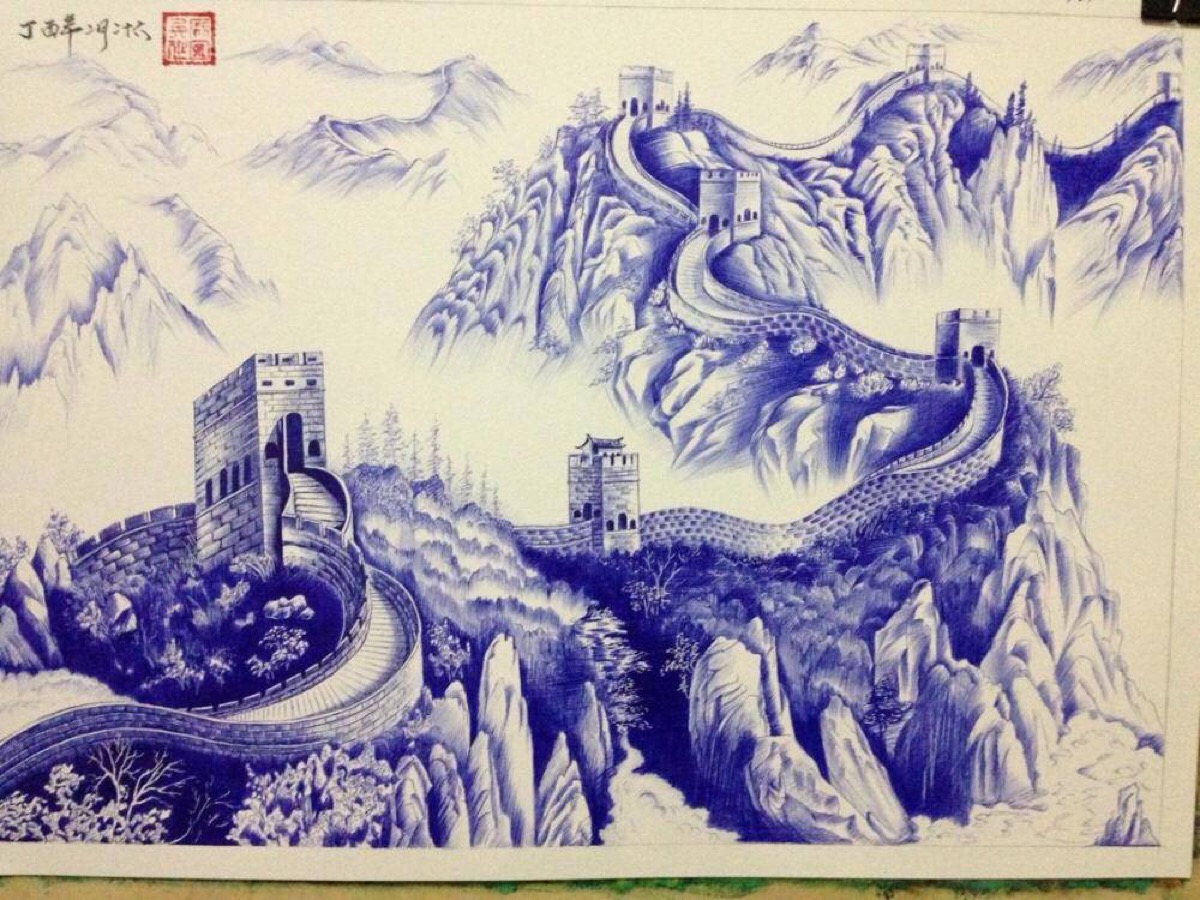 油笔画