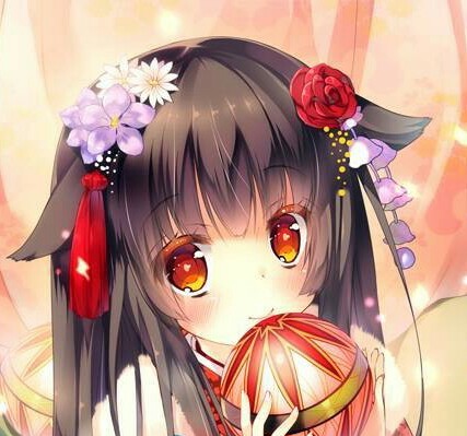 狗耳朵 黑发红眸-堆糖,美好生活研究所