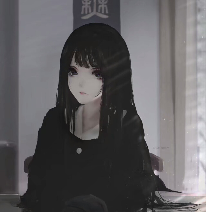 搬运 少女 头像 黑暗系