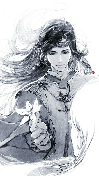 古风,古装美男子,壁纸,插画,手绘,伊吹五月画,情侣