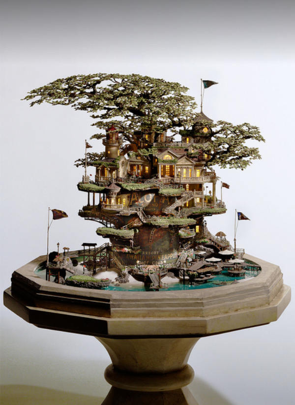 这位迷宫插画师制作的微缩景观让人模糊幻想与现实,甚至想住到模型里!