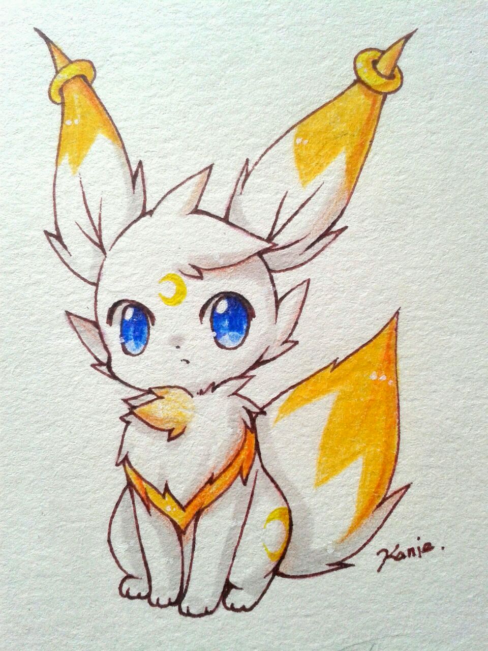 小精灵手绘作品,萌萌哒ヾ(*⌒⌒*)ゞ
