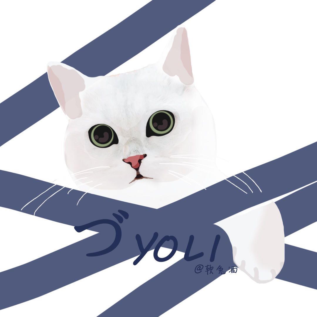一对cp 情侣 头像 猫咪 yoli 情侣壁纸 银渐层 手绘画 电脑画 英短 软
