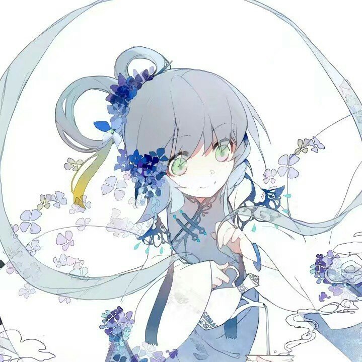 闺蜜头像 百合头像 洛天依 古风 中国风 素雅 可爱